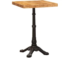Bistro stalas 50 x 50 x 76 cm Kietas mango medis Ruda Kvadrato