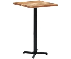 Bistro stalo koja, juodos spalvos, 56x56x107cm, ketus