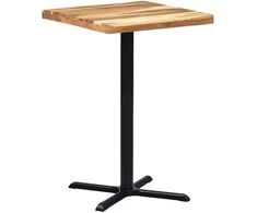 Bistro stalo koja, juodos spalvos, 76x76x107cm, ketus