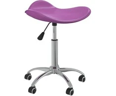 Biuro kėdė, violetinės spalvos, dirbtinė oda (323691)