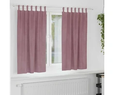 Užtemdymo užuolaidos 2 pcs Tamsiai rožinė 140 x 175 cm Aksomas