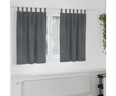 Užtemdymo užuolaidos 2 pcs Šviesiai pilka 140 x 140 cm Aksomas