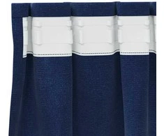Užtemdymo užuolaidos 2 pcs Tamsiai mėlyna 140 x 175 cm Aksomas