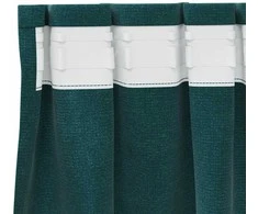 Užtemdymo užuolaidos 2 pcs Tamsiai žalia 140 x 175 cm Aksomas
