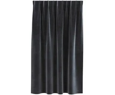 Užtemdymo užuolaidos 2 pcs Tamsiai pilka 140 x 140 cm Aksomas