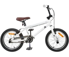 BMX Dviratis 16 Colių 5-8 metų amžiaus Balta