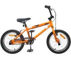 BMX Dviratis 16 Colių 5-8 metų amžiaus Oranžinė