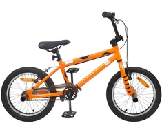 BMX Dviratis 16 Colių 5-8 metų amžiaus Oranžinė