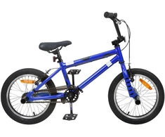 BMX Dviratis 16 Colių 5-8 metų amžiaus Tamsiai mėlyna