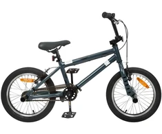 BMX Dviratis 16 Colių 5-8 metų amžiaus Tamsiai pilka
