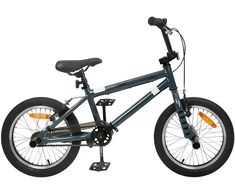 BMX Dviratis 16 Colių 5-8 metų amžiaus Tamsiai pilka