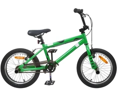 BMX Dviratis 16 Colių 5-8 metų amžiaus Žalia