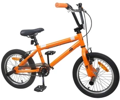 BMX Dviratis 18 Colių 7-10 metų amžiaus Oranžinė