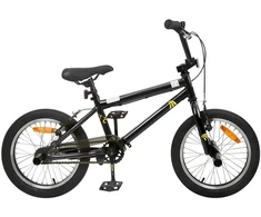 BMX Dviratis 20 Colių skirta vyresniems nei 9 metų Juoda
