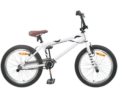 BMX Dviratis 20 Colių skirta vyresniems nei 9 metų Balta