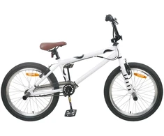 BMX Dviratis 20 Colių skirta vyresniems nei 9 metų Balta
