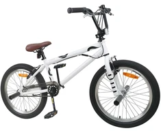 BMX Dviratis 20 Colių skirta vyresniems nei 9 metų Balta
