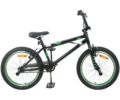 BMX Dviratis 20 Colių skirta vyresniems nei 9 metų Juoda