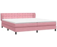 Box Spring Lova su čiužiniais Rožinis 180x210 cm Velvet