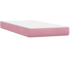 Box Spring Lova su čiužiniais Rožinis 180x210 cm Velvet