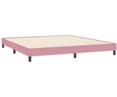 Box Spring Lova su čiužiniais Rožinis 180x210 cm Velvet