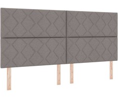 LED Čiužinio Lova su čiužiniu Taupe 200 x 200 cm audinys