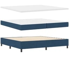 Kiemas lova su galvūgalio Mėlyna 200 x 200 cm audinys