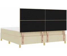 Kiemas lova su galvūgalio Kreminė 200 x 200 cm audinys