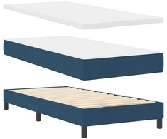 Kiemas lova su galvūgalio Mėlyna 200 x 200 cm audinys