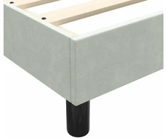 Box Spring Lova su čiužiniu Šviesiai pilka 90x210 cm Velvet