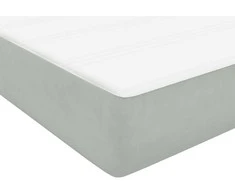 Box Spring Lova su čiužiniu Šviesiai pilka 90x210 cm Velvet