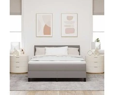 Kiemas lova su galvūgalio Taupe 140 x 200 cm audinys