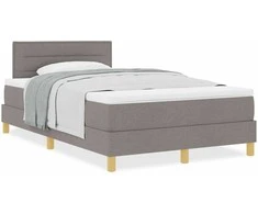 Kiemas lova su pagalve Tortora 120 x 190 cm audinys