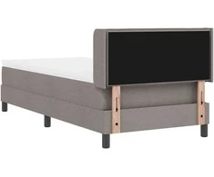 Kiemas lova su galvūgalio Taupe 200 x 90 cm audinys