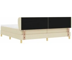 Kiemas lova su galvūgalio Kreminė 200 x 200 cm audinys