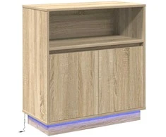 LED Bufetas Sonoma ąžuolas 71 x 34,5 x 75 cm Apdirbta mediena