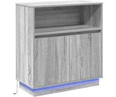 LED Bufetas Pilkas Sonoma 71 x 34,5 x 75 cm Apdirbta mediena