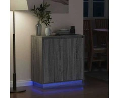 LED Bufetas Pilka sonoma ąžuolo 71 x 34,5 x 75 cm