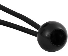 Bungee virvelės su kamuoliukais, 25vnt., 21x0,5cm