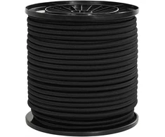 Bungee virvės 6 mm Juoda PP ir guma