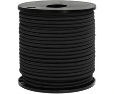 Bungee virvės 6 mm Juoda PP ir guma