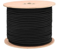 Bungee virvės 8 mm Juoda PP ir guma