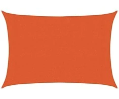Burė nuo saulės, oranžinės spalvos, 3x4,5m, HDPE, 160g/m²