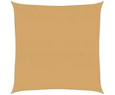 Burė nuo saulės, smėlio, 7x7m, HDPE, 160g/m², kvadratinė