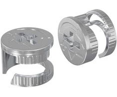 Cam užrakto veržlės 2 pcs Sidabro 15 x 11,5 mm Metalas