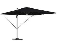 Roma Parasol Juoda 286 x 284 x 270 cm Aliuminis ir poliesteris