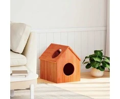 Cat House Wax Ruda 41x50x50 cm Pušies masyvo