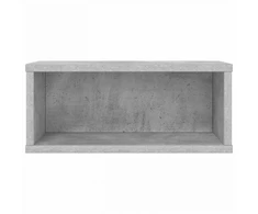 CD saugojimo stovas 2 vnt. Betono pilka 40 x 17 x 17 cm