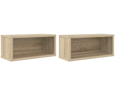 CD saugojimo stovas 2 vnt. Sonoma ąžuolas 40 x 17 x 17 cm