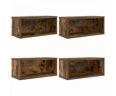CD saugojimo stovas 4 vnt. Dūminio ąžuolo 40 x 17 x 17 cm